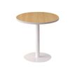 Table ronde EASYDESK - diamètre 60 x H60 cm - plateau hêtre