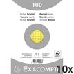 3130632102586-Exacompta - 10 Packs de 100 Fiches Bristol - A5 - petits carreaux - non perforées - jaune--0