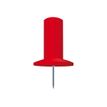 Exacompta - 25 Épingles papic - 10 mm - rouge