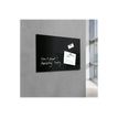 4004360887642-Sigel Artverum - Tableau magnétique en verre - 100 x 65 cm - noir-Angle gauche-5