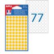 Apli Agipa - 462 Pastilles adhésives - jaune - diamètre 8 mm - réf 111834