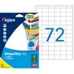 Apli Agipa - Etui A5 - 1152 Étiquettes blanches multi-usages - 16 x 22 mm - coins arrondis - réf 114007