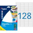Apli Agipa - Etui A5 - 2048 Étiquettes blanches multi-usages - 6 x 33,5 mm - coins arrondis - réf 114089