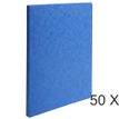 Exacompta - 50 Chemises à dos rainé - 400 gr - bleu
