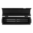 Oberthur Belgrade - Parure de stylo plume et roller - anthracite