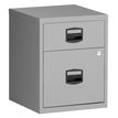 5020073191998-Caisson mobile métallique monobloc - H52 x L41 x P40 cm - 2 tiroirs - gris--0