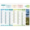 Bouchut 4 Saisons - Calendrier bancaire 6 mois par face - 32 x 42 cm