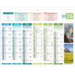 Calendrier bancaire année civile BOUCHUT "4 Saisons Medium" 32 x 42 cm Pefc 70 %