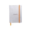 3037921173015-RHODIA Rhodiarama - Carnet souple A5 - 160 pages - ligné - argent-Avant-0