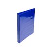 Exacompta Kreacover - Classeur à anneaux personnalisable - Dos 34 mm - A4 Maxi - bleu - 3 pochettes extérieures