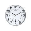 Unilux - Horloge Wave - mécanisme radio pilotée - 30 cm - gris métal