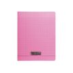 Calligraphe 8000 - Cahier polypro 17 x 22 cm - 96 pages - grands carreaux (Seyes) - rose