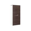 3483600647474-Armoire haute XENON - L80 x H188 x P45 - 2 portes - Chêne royal-Angle gauche-0