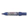 4902505357008-Pilot V SUPER COLOR - Marqueur permanent rechargeable - pointe ogive - bleu-Angle gauche-1