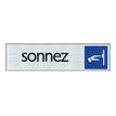 Pickup - Plaque de signalisation - 165 x 44 mm - sonnez