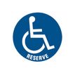 Pickup - Pictogramme rond - Réservé handicapés - 300 mm