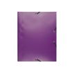 Exacompta - Chemise polypro à rabats - A4 - pour 150 feuilles - mauve