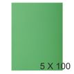 Exacompta Rock"s - 5 Paquets de 100 Chemises - 210 gr - vert sapin