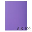 3288582101088-Exacompta Rock"s - 5 Paquets de 100 Chemises - 210 gr - violine--0
