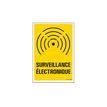 Pickup - Plaque de signalisation - 230 x 330 mm - surveillance électronique