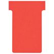 Nobo - 100 Fiches en T - Taille 2 - rouge