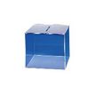 3660412026721-Promocome - Urne de comptoir élémentaire - couvercle amovible - 21 x 21 x 21 cm - incolore-Angle droit-0