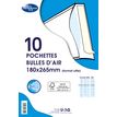 3240180237040-La Couronne - 10 Pochettes bulles - 180 x 265 mm - autocollant - blanc--0