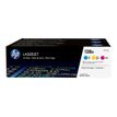 0887111403018-HP 128A - Pack de 3 - cyan, magenta, jaune - cartouche laser d'origine-Avant-0