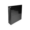 Exacompta Kreacover - Classeur à anneaux personnalisable - Dos 70 mm - A4 Maxi - noir - 3 pochettes extérieures