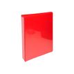 Exacompta Kreacover - Classeur à anneaux personnalisable - Dos 44 mm - A4 Maxi - rouge - 3 pochettes extérieures