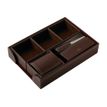 Oberthur - Parure de bureau - 6 pièces - chocolat