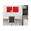 4004360887703-Sigel Artverum - Tableau magnétique en verre - 48 x 48 cm - rouge-Avant-4