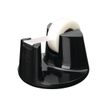 Tesa Easy Cut Compact - Dévidoir de bureau + Ruban adhésif 19 mm x 33 m - noir