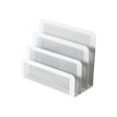 3386177057465-Clementina Frog - Porte lettres métal/mesh - blanc-Angle droit-0