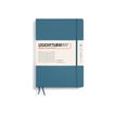 4004117616150-Leuchtturm1917 - Carnet de notes rigide - composition B5 - ligné - bleu acier-Avant-0