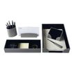 3108724667053-Oberthur - Parure de bureau - 6 pièces - gris-Avant-0