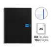 8422593026519-THE ORIGINAL NOTEBOOK, couverture souple, A5, quadrillage 5x5 mm, 80 feuilles de 1 couleur, Miquelrius,--1