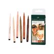 4005401671671-Faber-Castell PITT artist - lot de 6 feutres pointe pinceau - encre de chine - assortiment-P_300049033_1-0