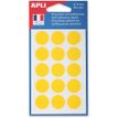 Apli Agipa - 90 Pastilles adhésives - jaune - diamètre 19 mm - réf 111963