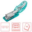 4051661030802-Rapid - Mini Agrafeuse Colour'Breeze - capacité 10 feuilles - agrafes 24/6 ou 26/6 - Bleu--1