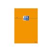 Oxford - Bloc notes - 8,5 x 12 cm - 160 pages - petits carreaux - 80G - orange