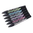 884955070383-ProMarker - Pack de 6 marqueurs double pointe - tons pastels-Angle gauche-1