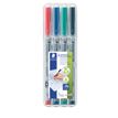 4007817307748-STAEDTLER LUMOCOLOR 311 - Pack de 4 marqueurs effaçables - pointe fine et extra fine - couleurs assort--1