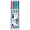 4007817307748-STAEDTLER LUMOCOLOR 311 - Pack de 4 marqueurs effaçables - pointe fine et extra fine - couleurs assort--0