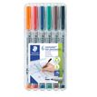 4007817309308-STAEDTLER LUMOCOLOR 315 - Pack de 6 marqueurs non permanents - pointe moyenne - couleurs assorties--0
