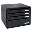 0404000100294-Exacompta BigBox Plus - Module de classement à l'italienne 4 tiroirs - noir--0