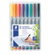 STAEDTLER LUMOCOLOR 315 - Pack de 8 marqueurs non permanents - pointe moyenne - couleurs assorties