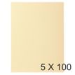 Exacompta Super 210 - 5 Paquets de 100 Chemises - 210 gr - ivoire