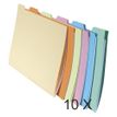 3288583370001-Exacompta Super 210 - Paquet de 10 x 6 chemises compartiments à onglets pour dossiers suspendus tiroir--0
