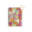 Agenda à spirale 1 semaine sur 2 pages - 8,5 x 13 cm - fleurs - Legami